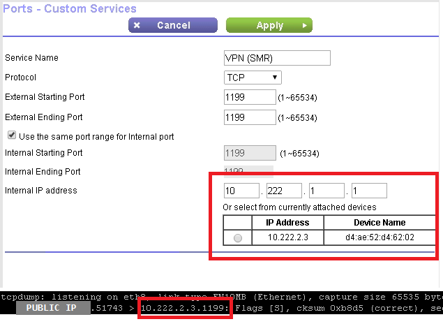 Netgear 6100D - Appears to do port forwarding by MAC
